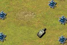Битва танков в поле